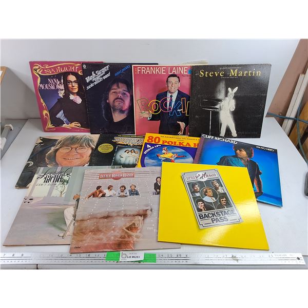 Assorted Vinyl Records - Cliff Richard, Little River Band, Steve Martin, Misc