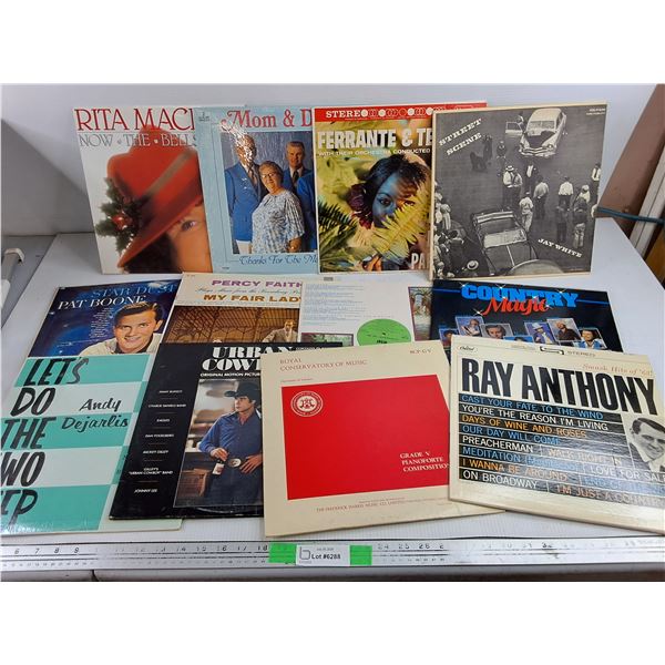 Assorted Vinyl Records - Jay White, Country Magic, Percy Faith, Misc