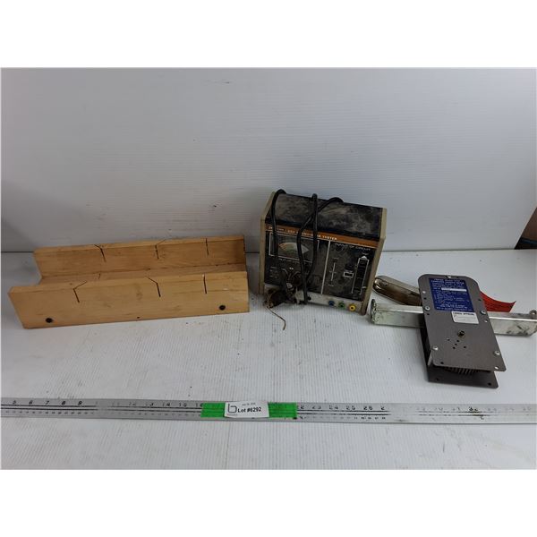 Miter Box, 520 Transistor Tester, Cordage Length Meter