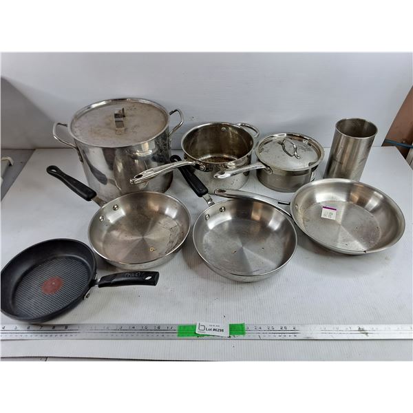 Assorted Stock Pots & Frying Pans