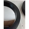 Image 2 : (3) Bouclair Framed 9" Wall Mirrors - 1 Small Crack
