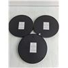 Image 3 : (3) Bouclair Framed 9" Wall Mirrors - 1 Small Crack