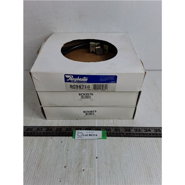 (3) Raybestos Parking Brake Cables - Appear Unused