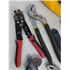 Image 2 : Dewalt Tool Bag w/Assorted Wrenches, Snips, Wire Cutters, Screwdriver Set