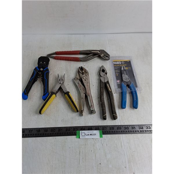 (6) Hand Tools - Pliers, Wrenches, Wire Cutters