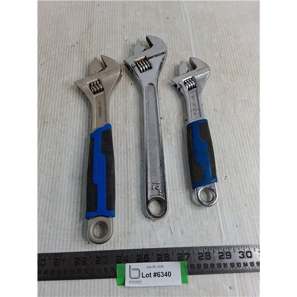 (3) Adjustable Crescent Wrenches
