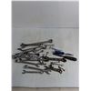 Image 5 : 26x14x14" Tool Box w/Assorted Wrenches, Working Stanley Sander, NIB Olfa Razor Blade Knife, Chisels