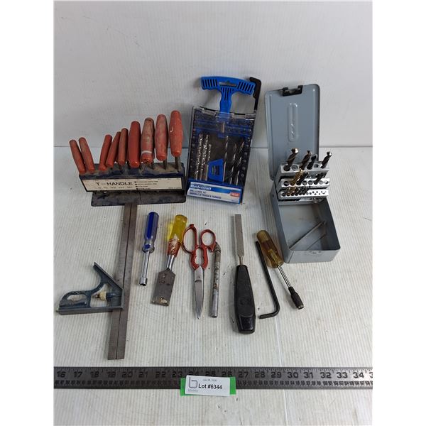 T-Handle Hex Key Set, Mastercraft Drill Drive Set, Assorted Hand Tools & Bits