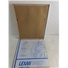 Image 2 : Lexan Sheet - 16" x 16", Framed Wall Mirror - 16" x 20"