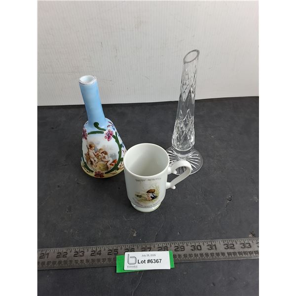 Glass & Porcelain Vases, Holly Hobbie Coffee Mug