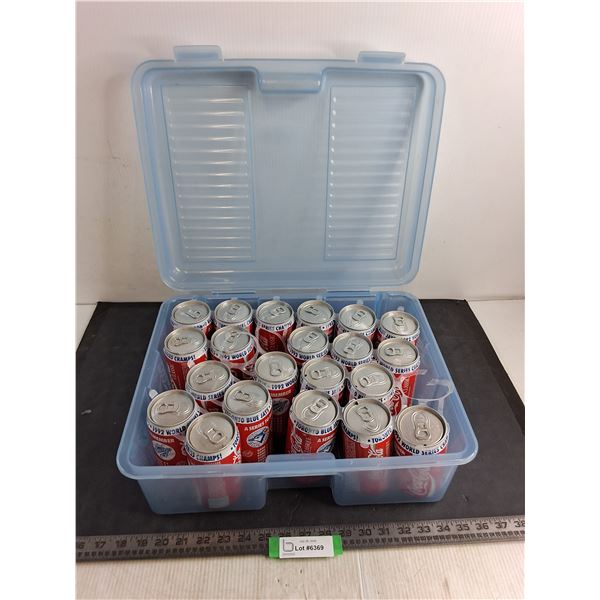 (21) Coca-Cola Cans Promoting Blue Jays 92 World Series Win - 5 Are Empty, Tote - Cannot Ship