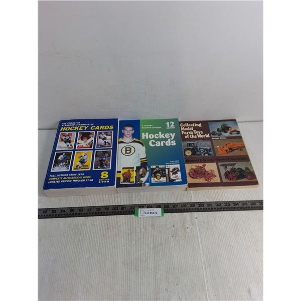 (3) Hockey Cards & Model Farm Toys Collectors Books