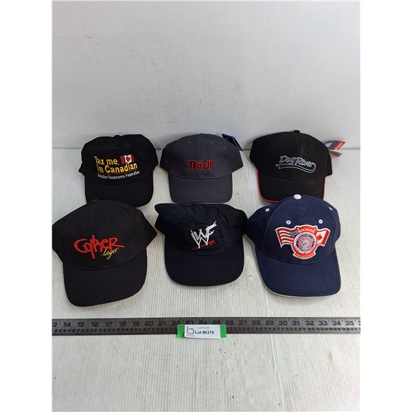 (6) Adult Ball Caps