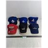 Image 1 : (6) Adult NHL & Promotional Ball Caps - 3 are New