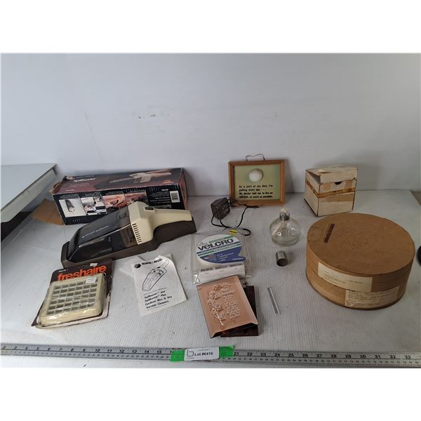 Black & Decker Spillbuster Vac-As Is, Alcohol Burner Lamp, Anniversary Plaque, Misc.