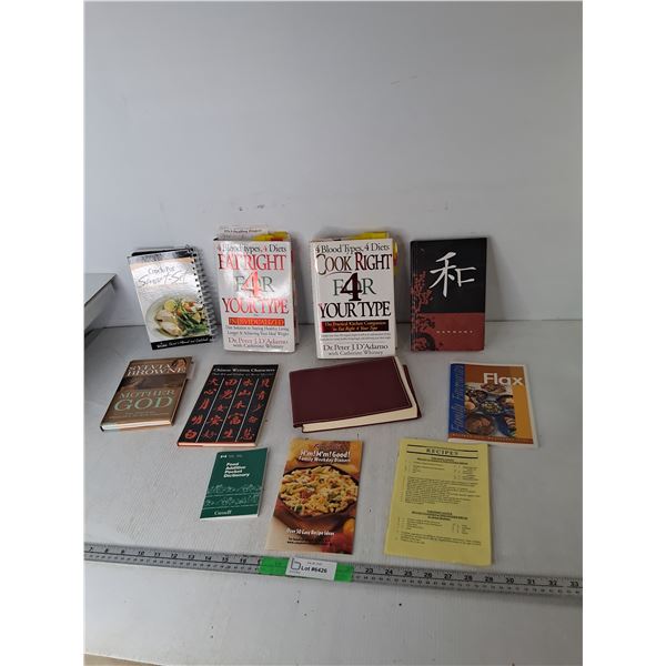 Book Lot- Crock Pot Recipes, Mother God, Cook Right For Your Type, Misc.