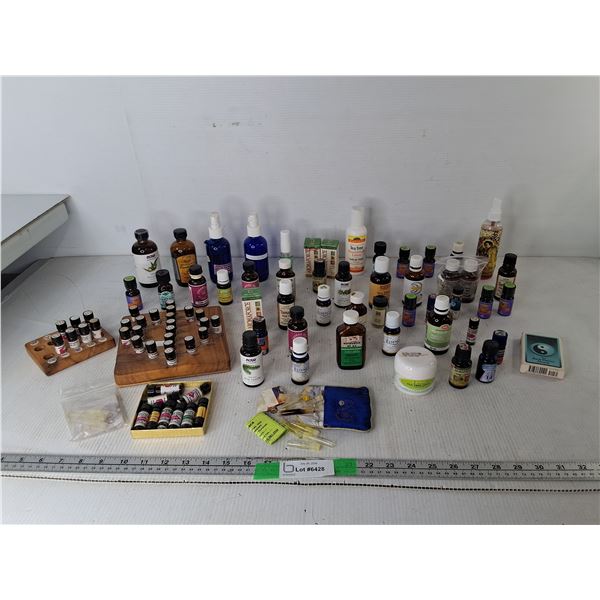 Essential Oils,Varying Levels of Fullness, Some Sealed-Clary Sage, Tea Tree, Eucalyptus, Misc.