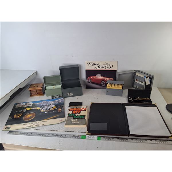 Expired Automotive Calendars, Wooden Coasters, Padfolio, Misc.
