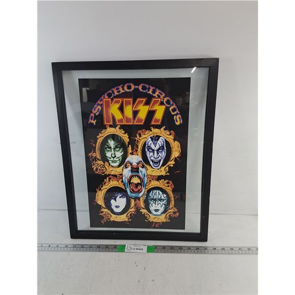 KISS Framed Psycho Circus Poster 21.25" x 17.25"
