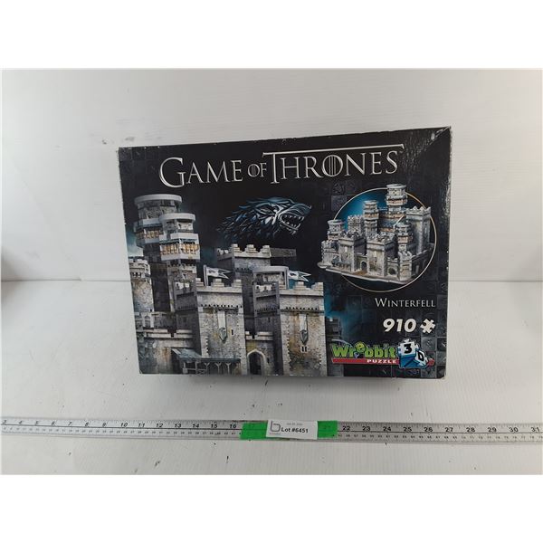 Game of Thrones Winterfell 3D Puzzle