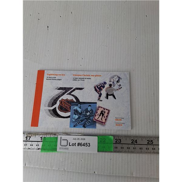 Lightning on Ice Candian Stamp Booklet