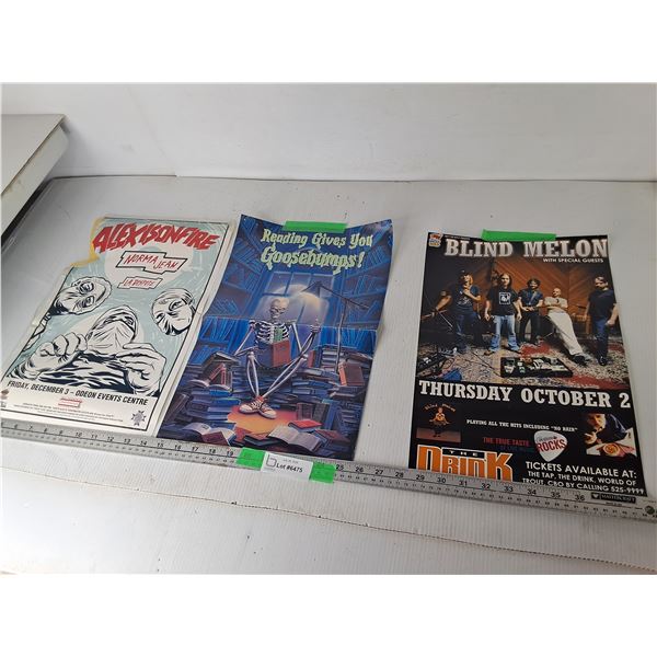 Alexisonfire, Goosebumps & Blind Melon Posters Up to 16.75" x 11"