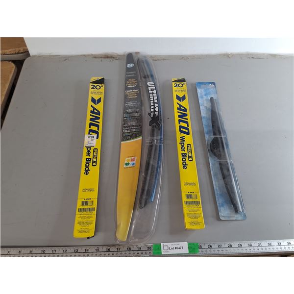 (4) Wiperblades Up to 24"