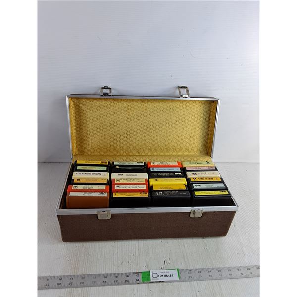 (24) Cassette Tapes With Box 17"x8"x7"