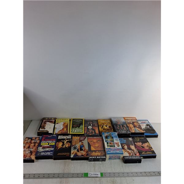 (16)  VHS Tapes; The Noble Horse,For Richer Or Poorer, Journey Into Life, Misc