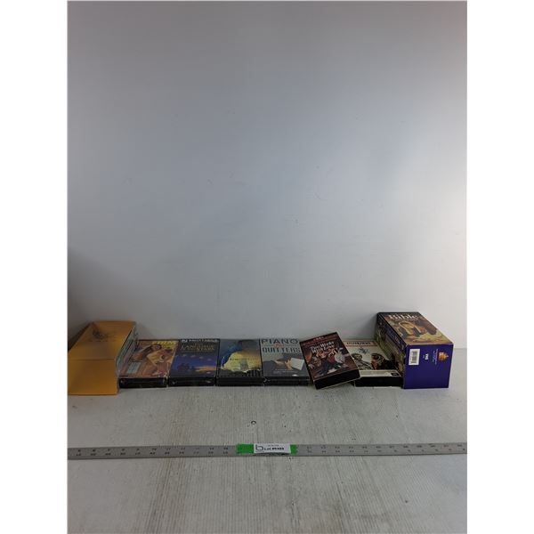 (8)VHS Tapes; The Fir, The Language Of The Stars, Remembrance , Piano For Quitters, Misc