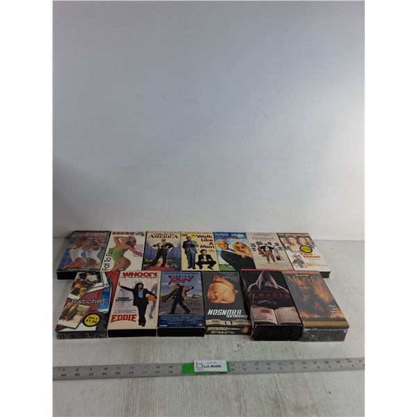 (13) VHS Tapes; The Firm, Coming To America, Walk Like A Man, Housesitter, Misc