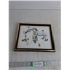 Image 1 : Wall Decor- Print of Norman Rockwell 'The Horse Trader' 11"x9"(as is)