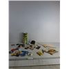 Image 1 : (2) Hand Held Fans, Multiple Match Box Sticks,Bottle Opener, Lighter, Misc