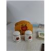Image 2 : Salt & Pepper Shakers & Holder, Belt Buckle, Postcards, Misc