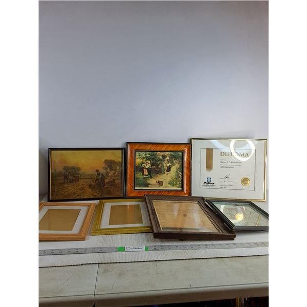 Multiple Picture Frames & Photos ( as is, Up to 16"x12")