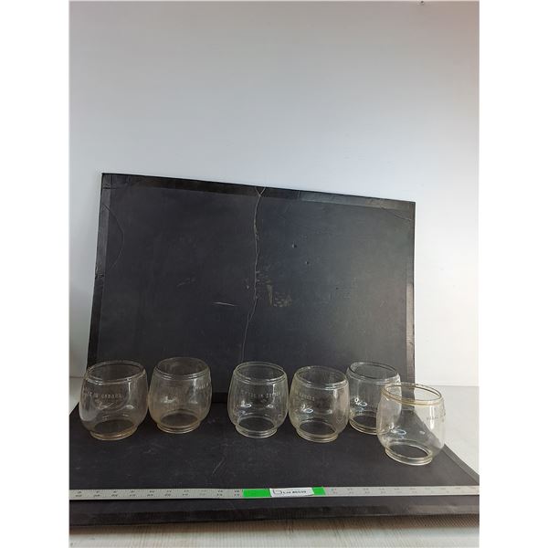 (6) Barn Lantern Globes