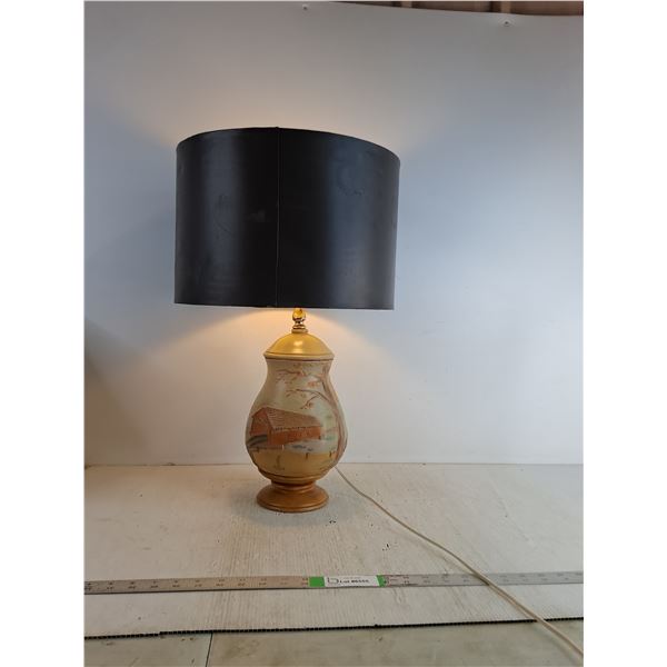 Lamp 23.5" Tall ( powers on, as is)