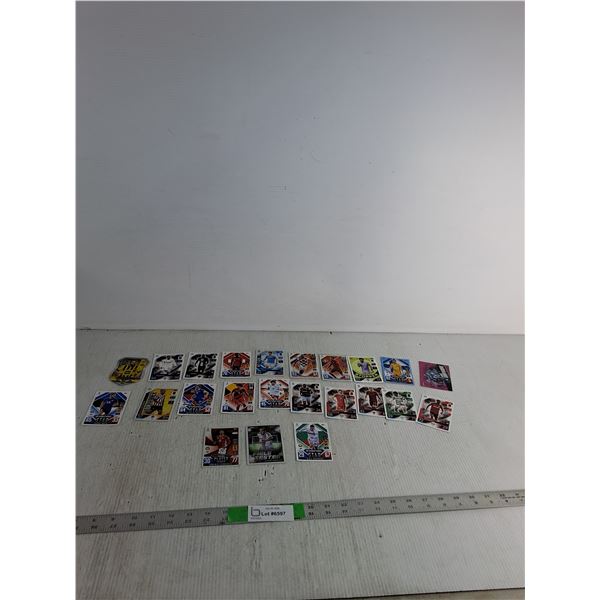 (23) Soccer Cards; Karol Mets,Nicolas Hasler, ( as is, cannot authenticate)