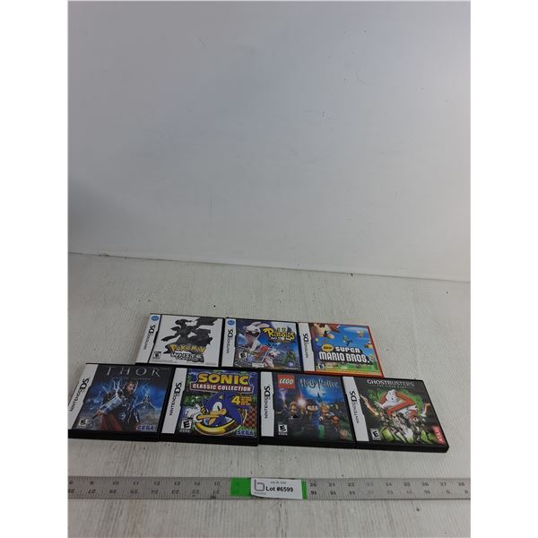 (7) Nintendo DS Games EMPTY CASES ( as is)