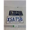 Image 1 : (2) License Plates