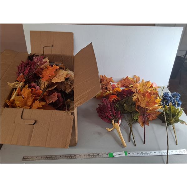 Box of Artificial Leaves & Bouquets Up to 29"- Can't Ship