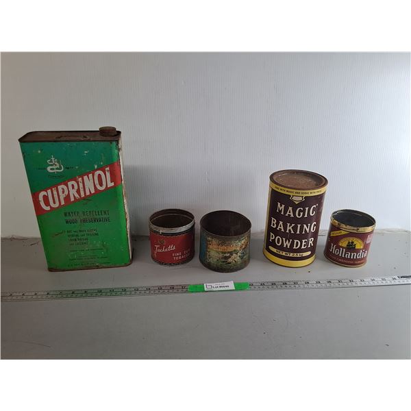 Cuprinol Water Repellant- Full & Vintage Tins- Can't Ship