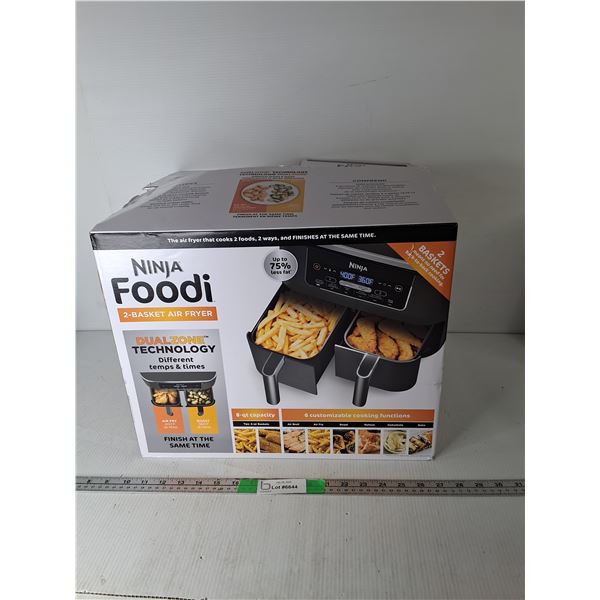 Ninja Foodie 2 Basket Air Fryer- Powers On, Can't Ship