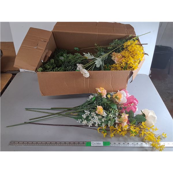 Box of Artificial Flowers Up to 30"- Can't Ship