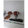 Image 1 : (2) Children's Left Handed Ball Gloves, Cooper Football, Pro-Snap Football Training Aid