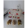 Image 3 : Dog Bobbleheads, Model Motorcycles- Some Sound Effects, Plastic Storage Case, Misc.