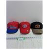 Image 1 : Assorted Montreal Canadians Hats (3)
