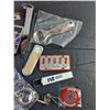 Image 2 : Assorted Bottle Openers, Pins, Lighter, Misc - Cannot Ship