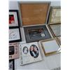 Image 3 : (12) Assorted Picture Frames and (1) Las Vegas Framed Souvenir
