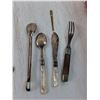 Image 12 : Assorted Vintage Cutlery Utensils, (9) Forks, (6) Spoons, (3) Butter Knives